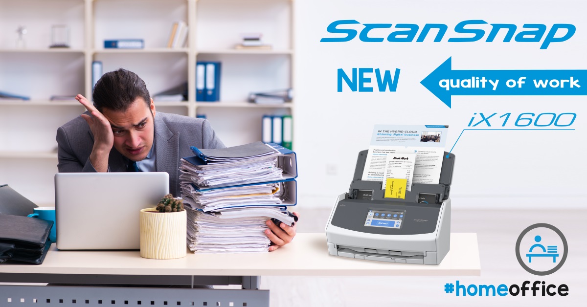 New quality of work thanks to ScanSnap iX1600