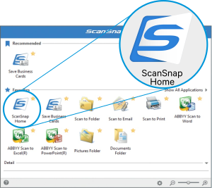 Skaner ScanSnap iX1400 - oprogramowanie ScanSnap Home