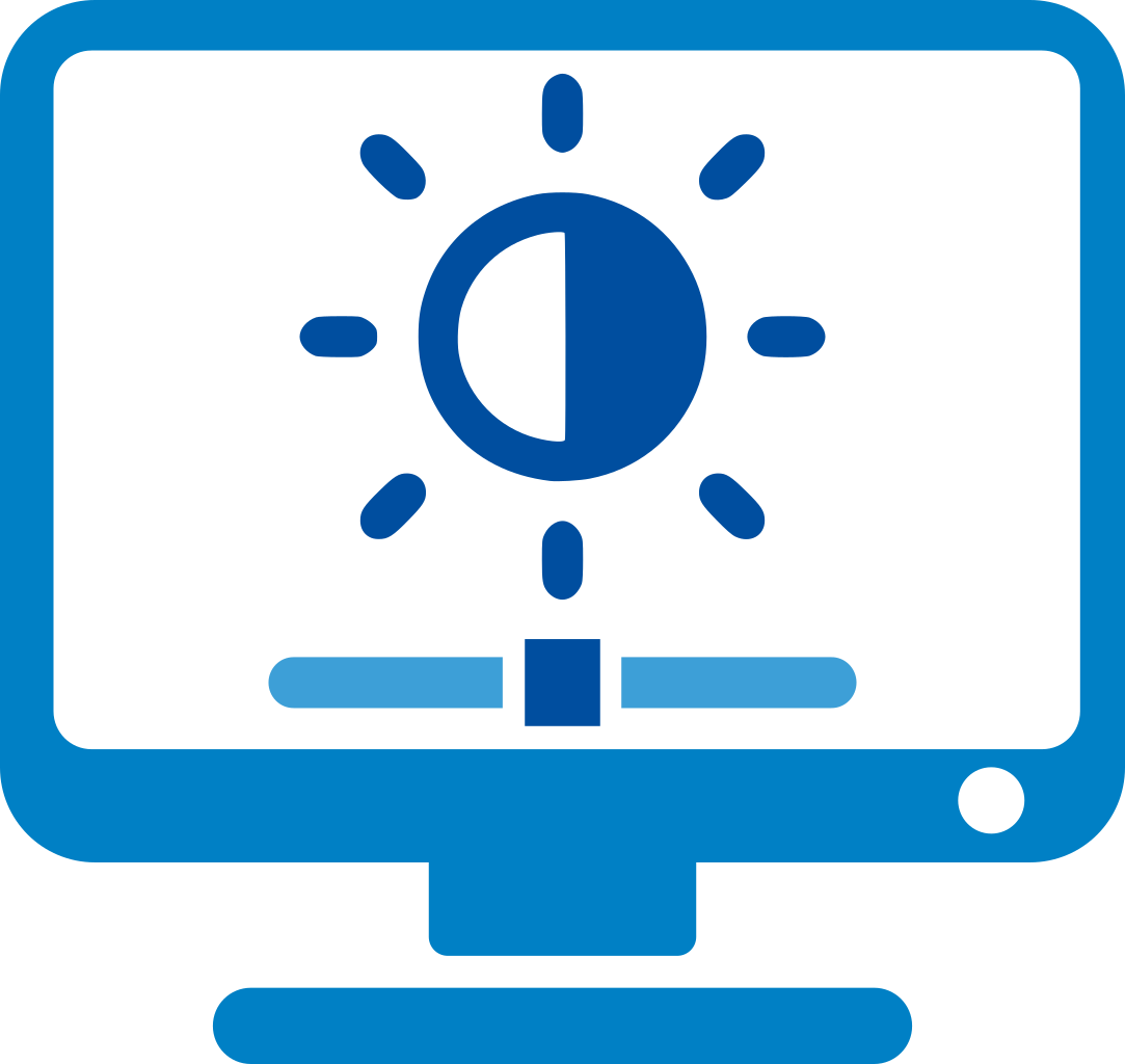 równomierne podświetlenie ekranu monitorów opisowych-diagnostycznych